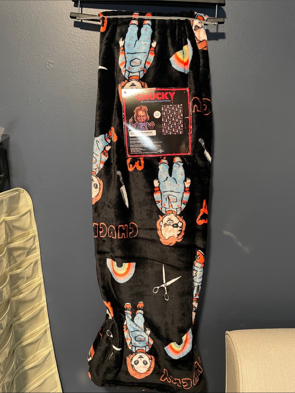 Chucky Halloween Plush Throw Blanket 50x70
